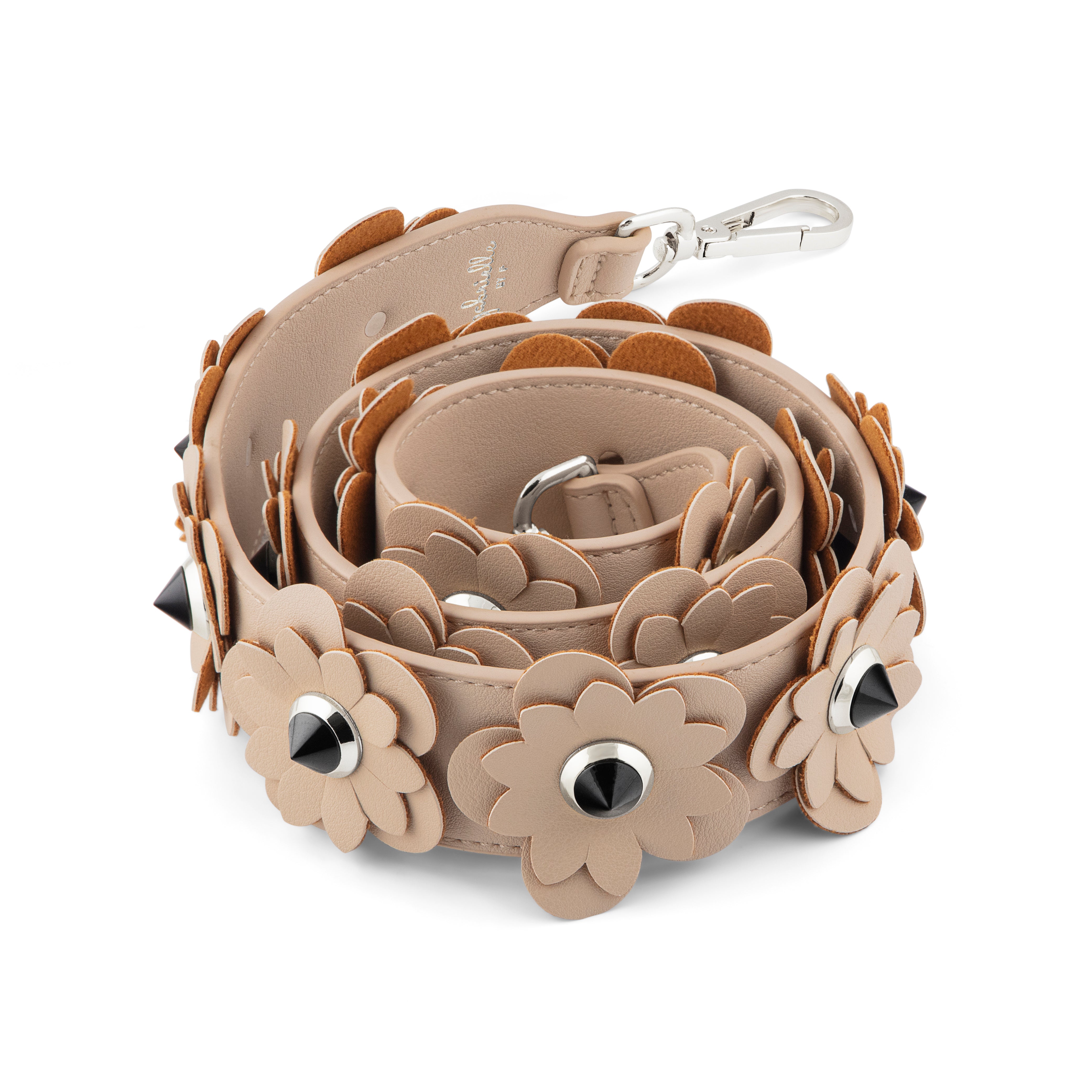 Nude blossom bag strap "short length"