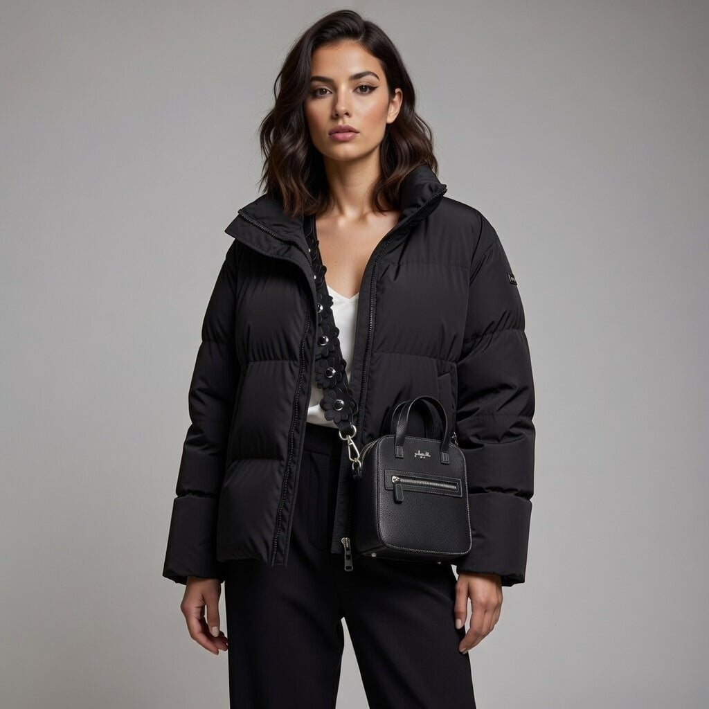 KIt: Aurora Bag Black + Blossom Black Silver