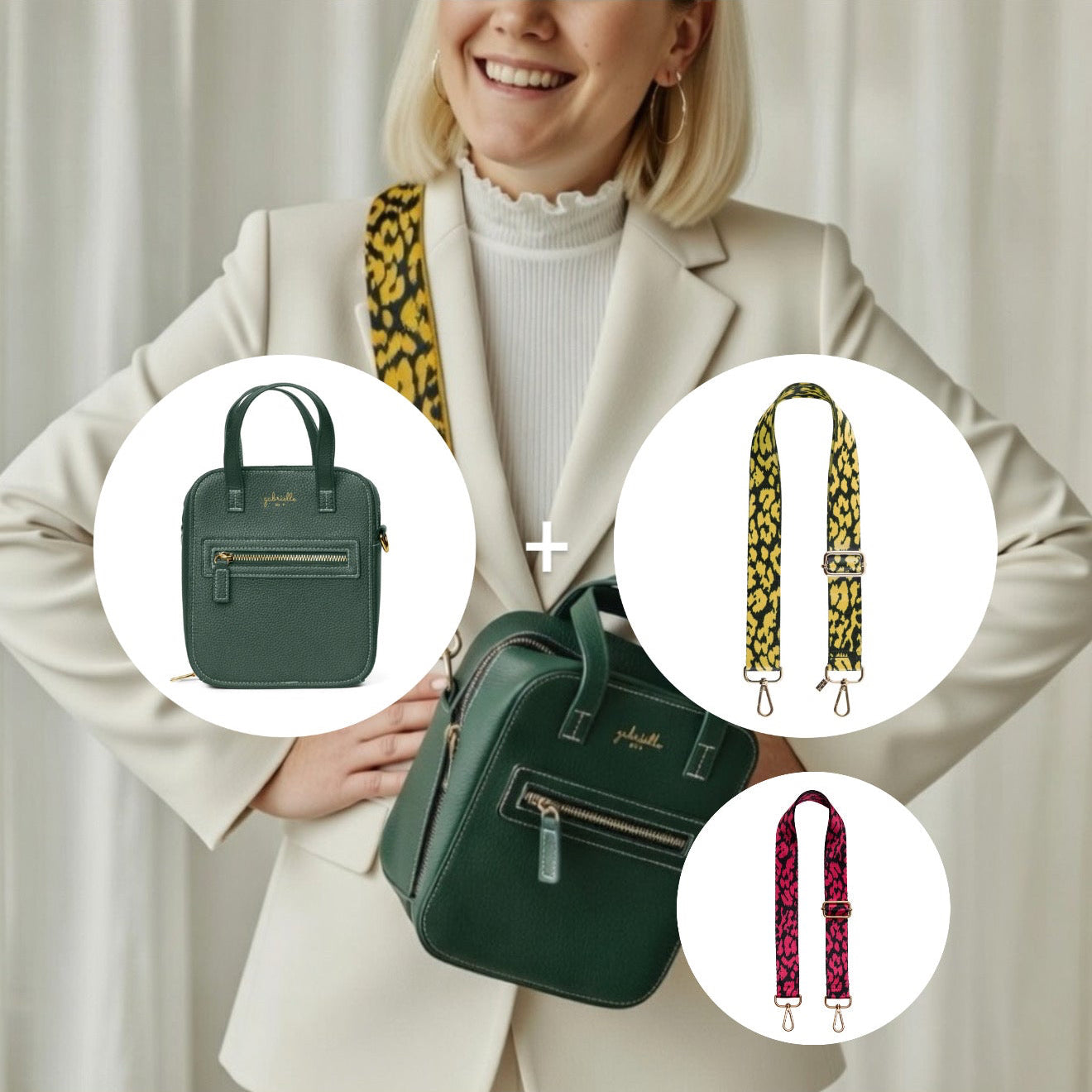 Kit: Aurora Green + Leopard Strap Gold