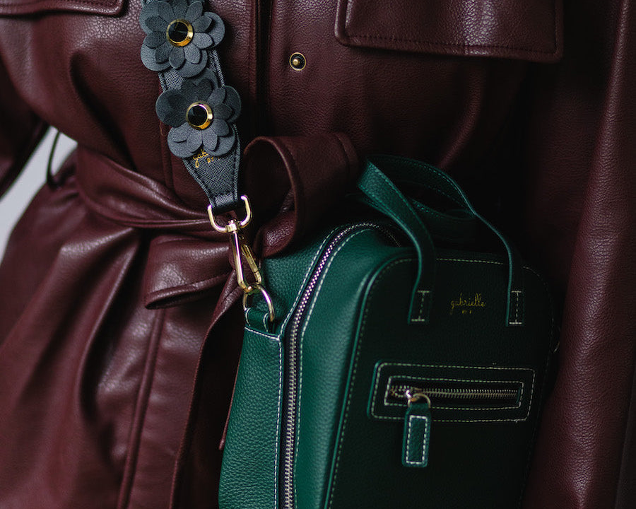 Aurora Bag Black + Blossom Black Gold