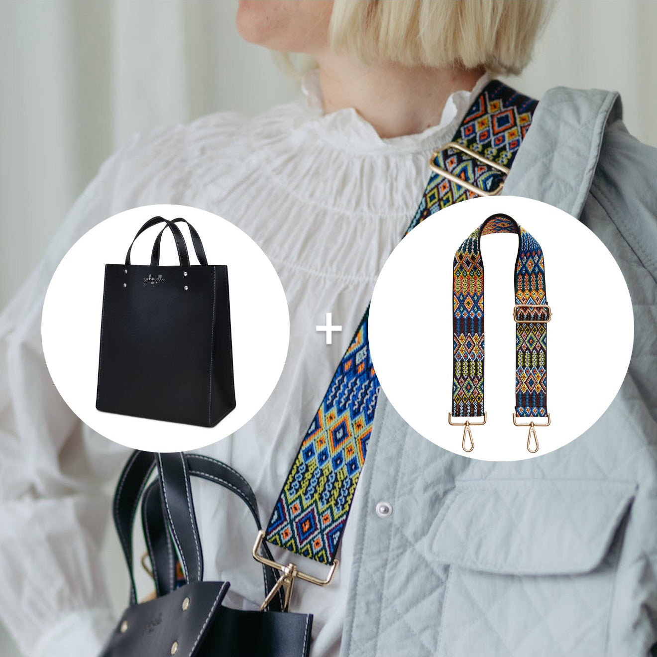 Kit: Leoni Large + Inka Strap Gold