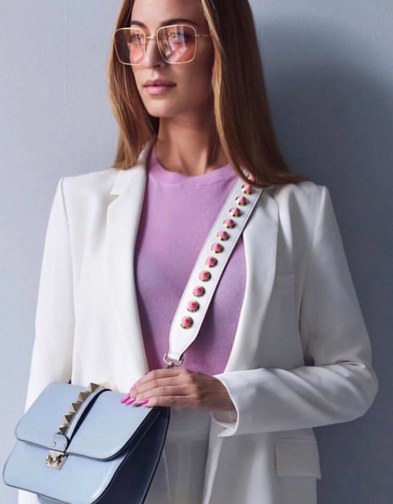 Studded Rose Strap Gold