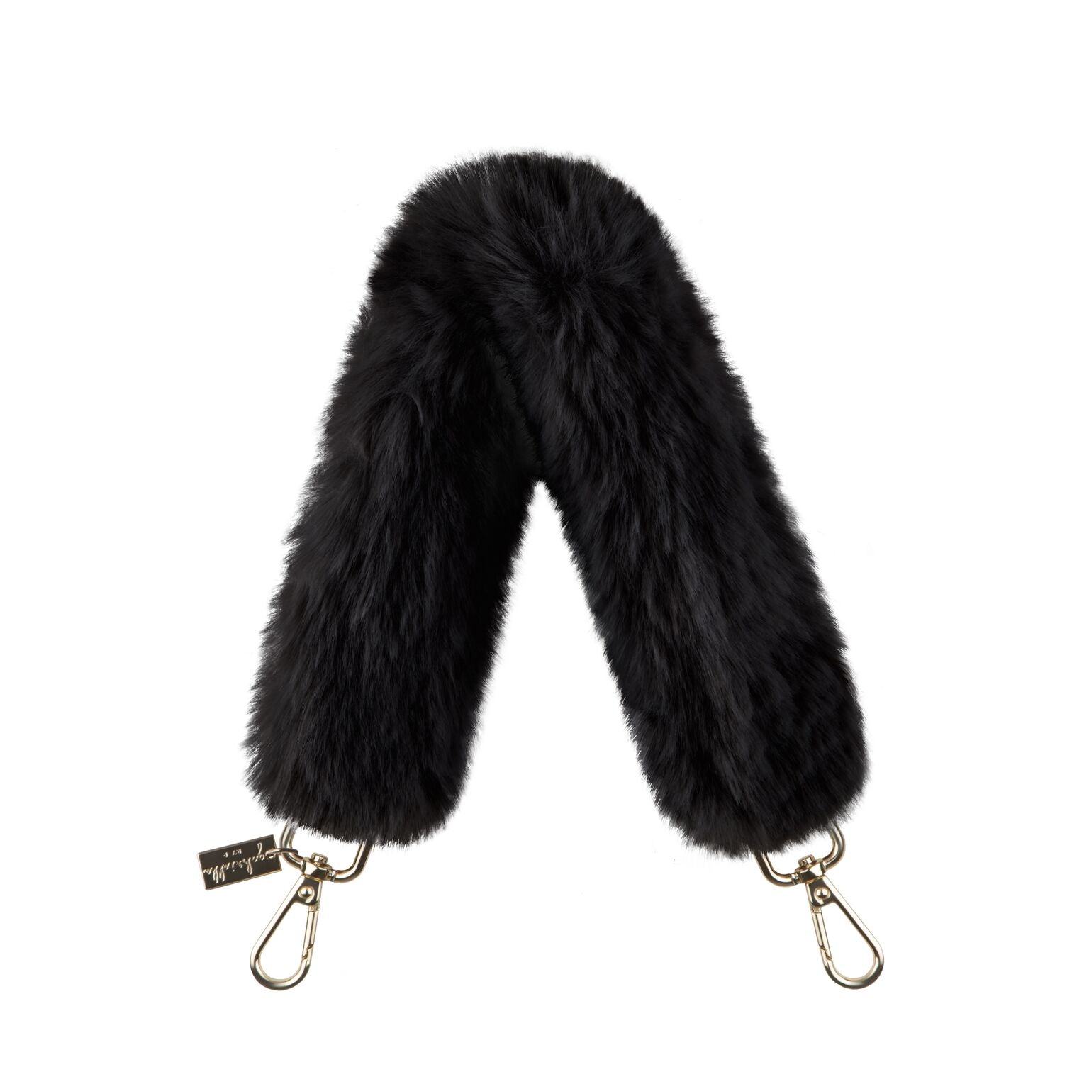Top Handle Faux Fur Bag Strap