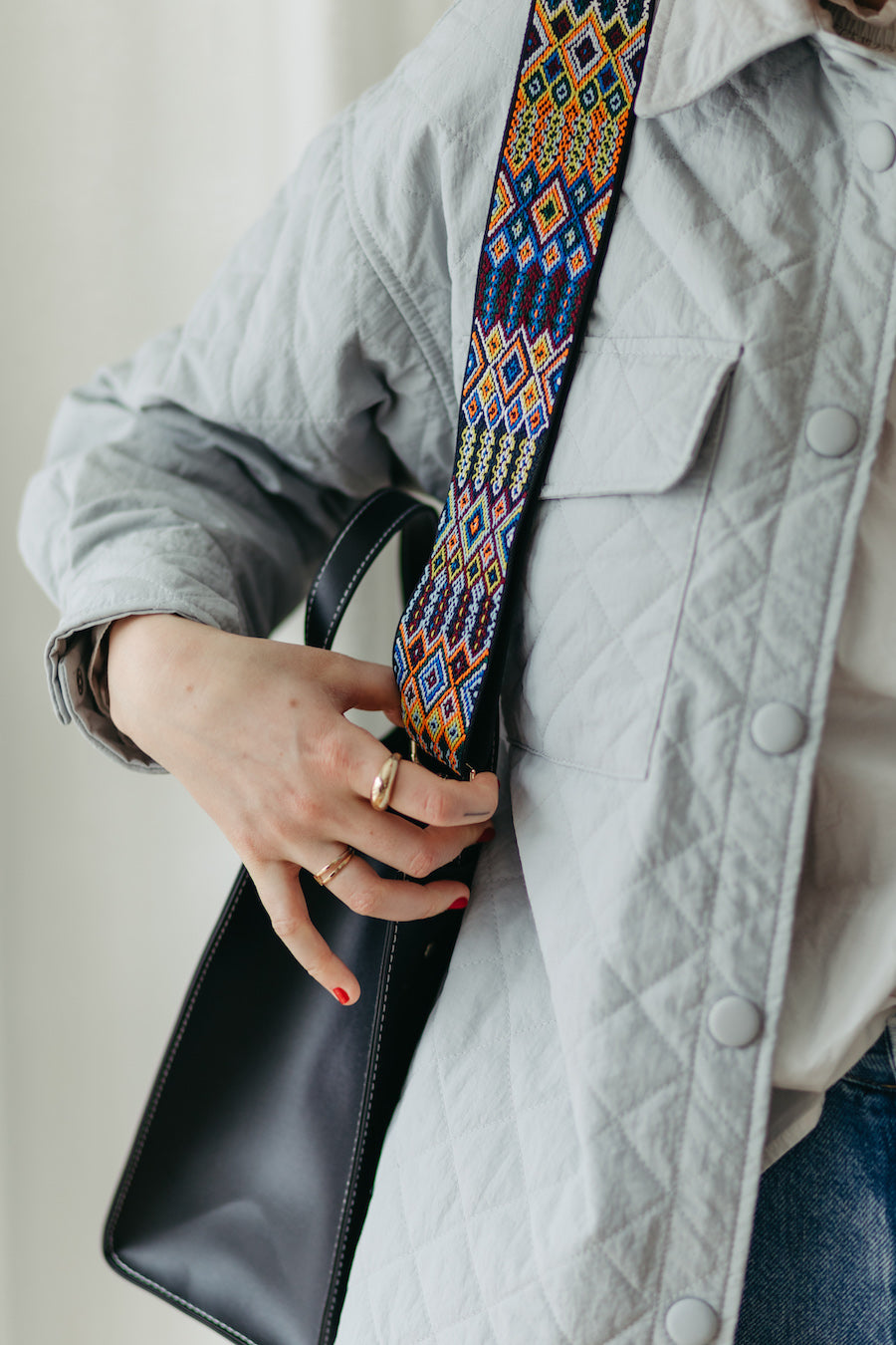 Leoni Small + Inka Strap Gold (Adjustable)