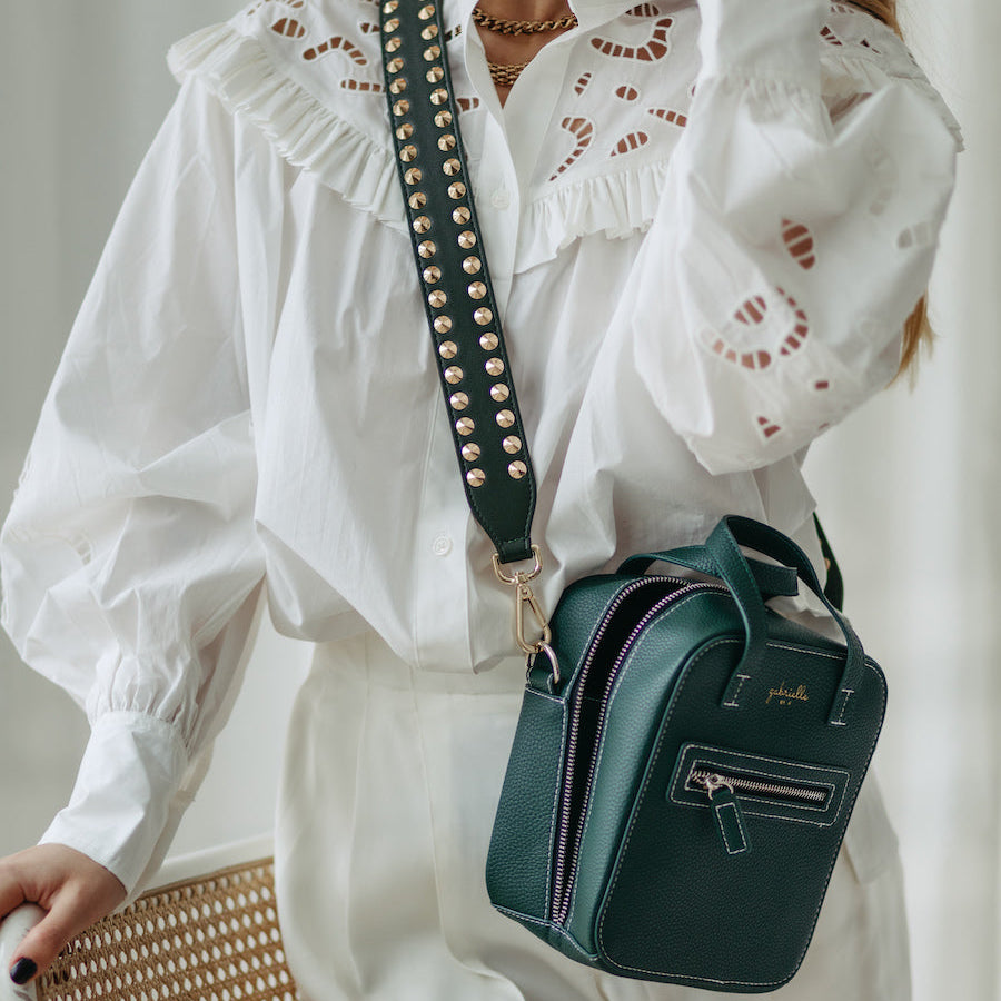 Aurora Bag + Double Stud Green (Reg Length)