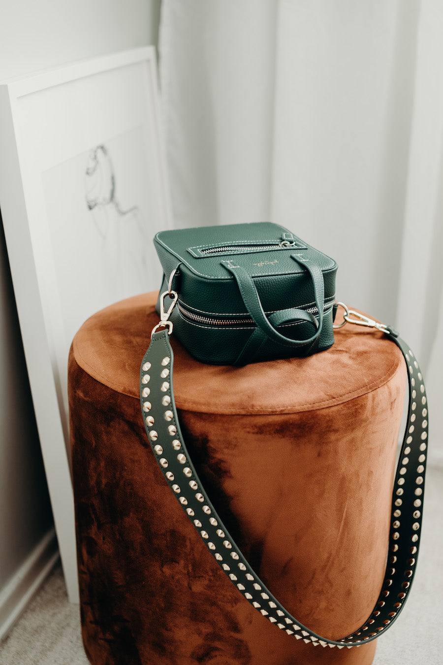 Aurora Bag + Double Stud Green (Reg Length)