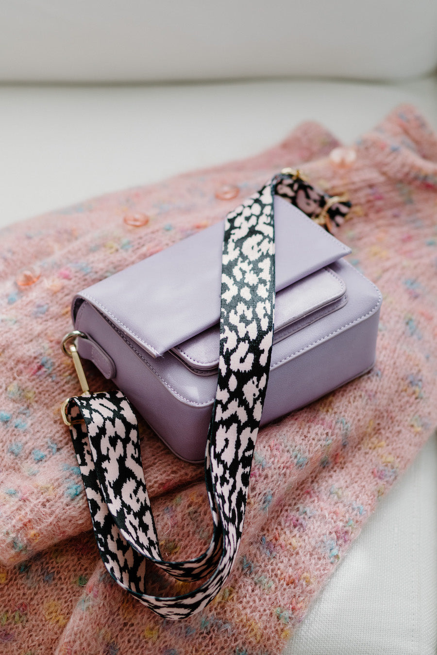 Adjustable Leopard Bag Strap