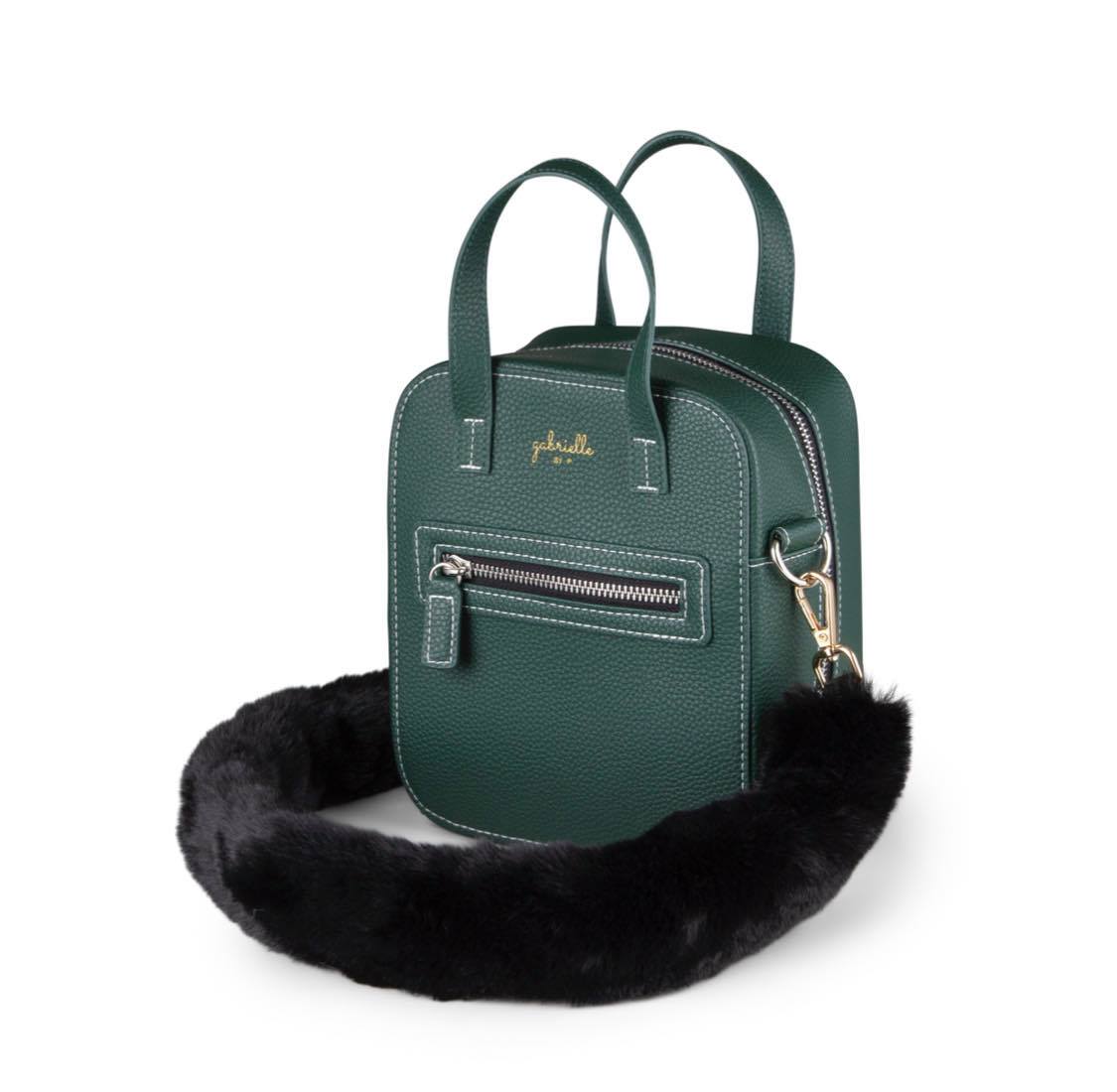 Aurora Bag + Faux Fur Black Long