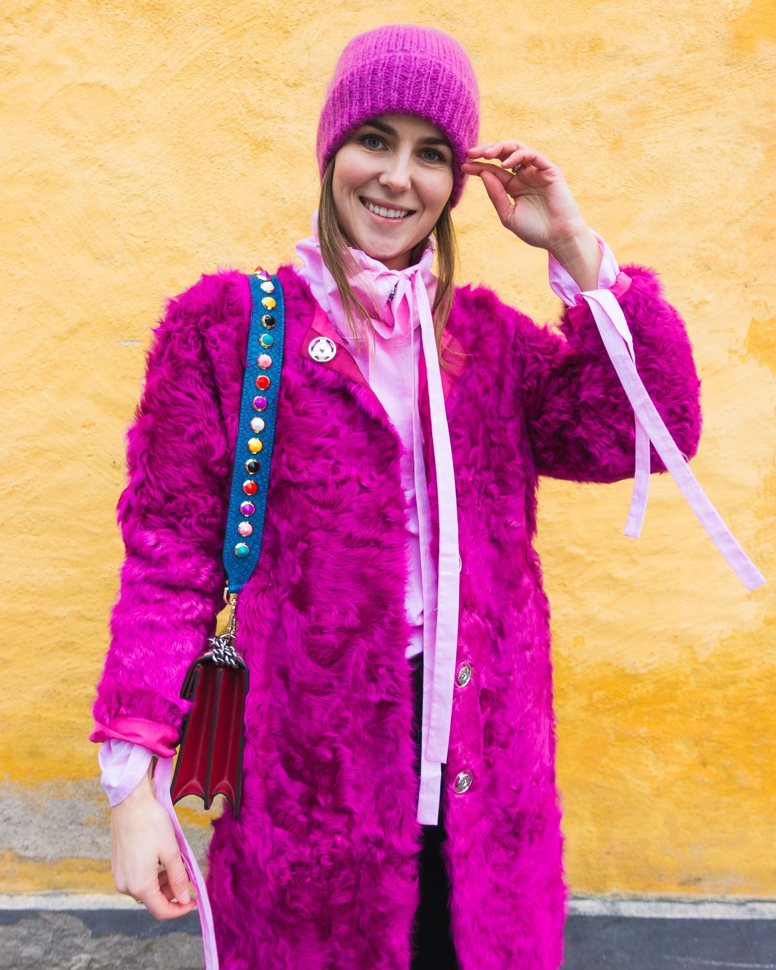 Blue Colorful Strap Silver "Short Length"