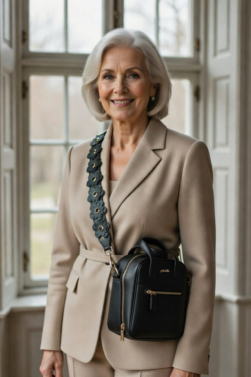 KIt: Aurora Bag Black + Blossom Black Silver