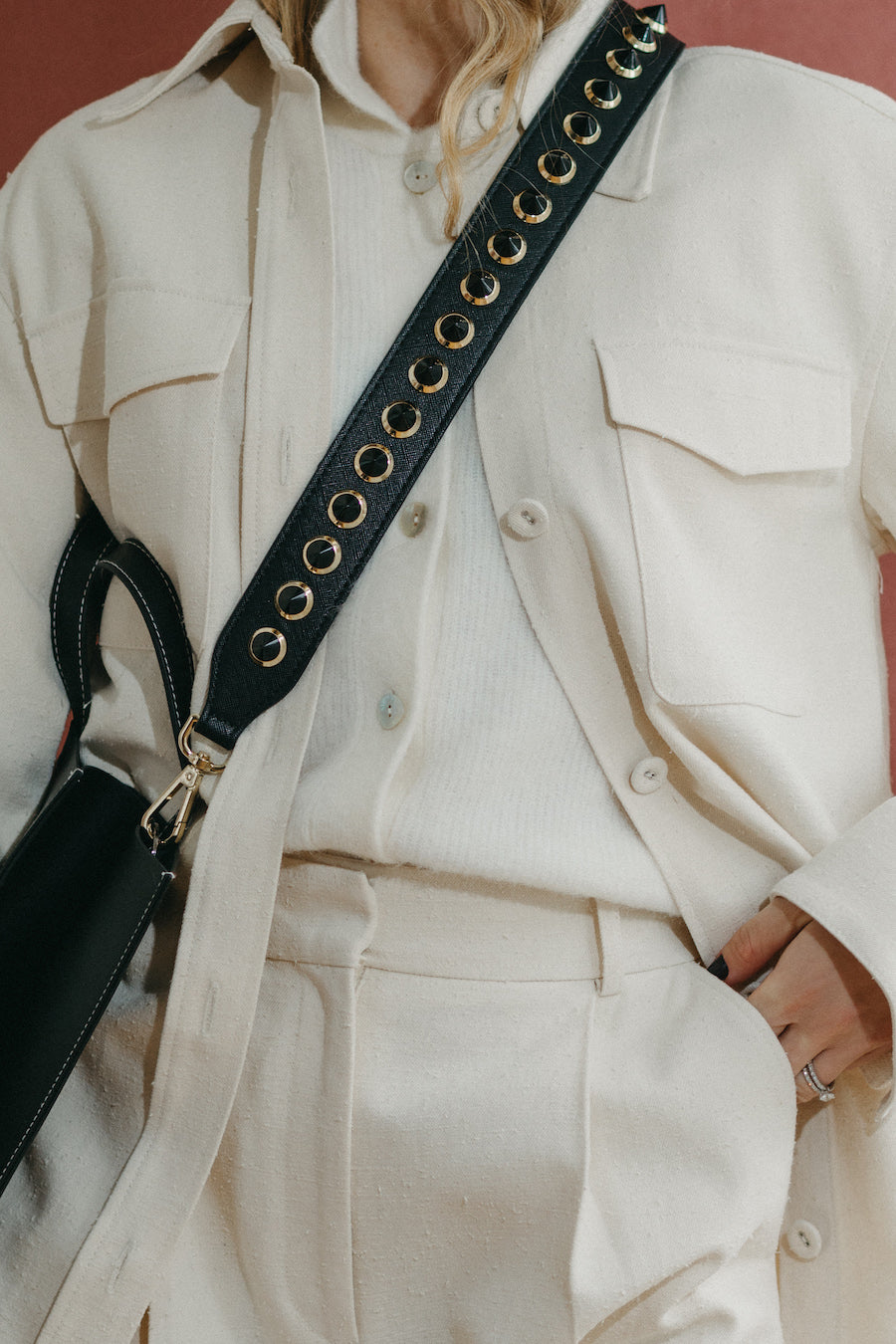 Studded Bag Strap "Regular Length"