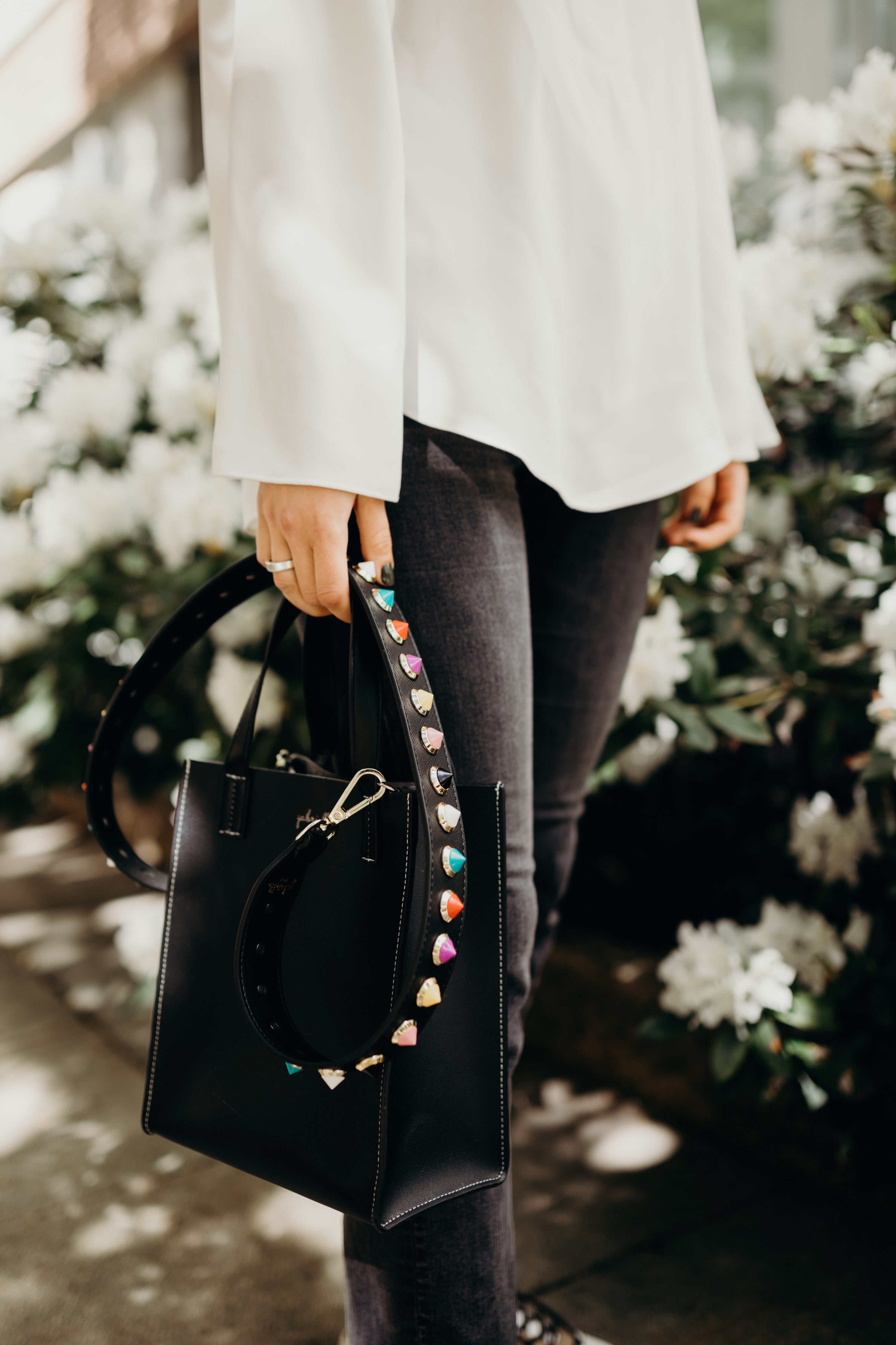 Back Colorful Strap Silver "Regular Length"