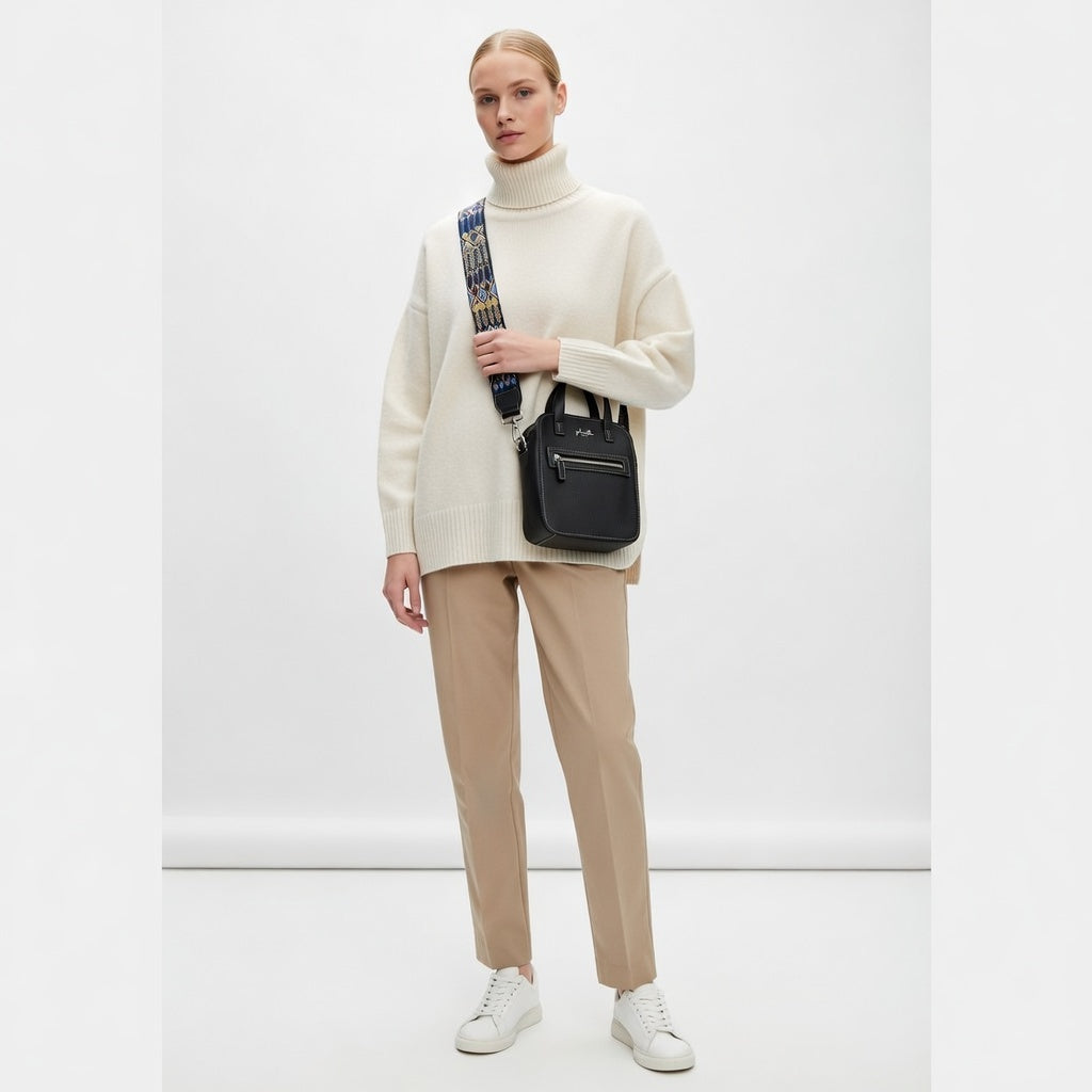 Aurora Bag Black + Inka Strap Silver