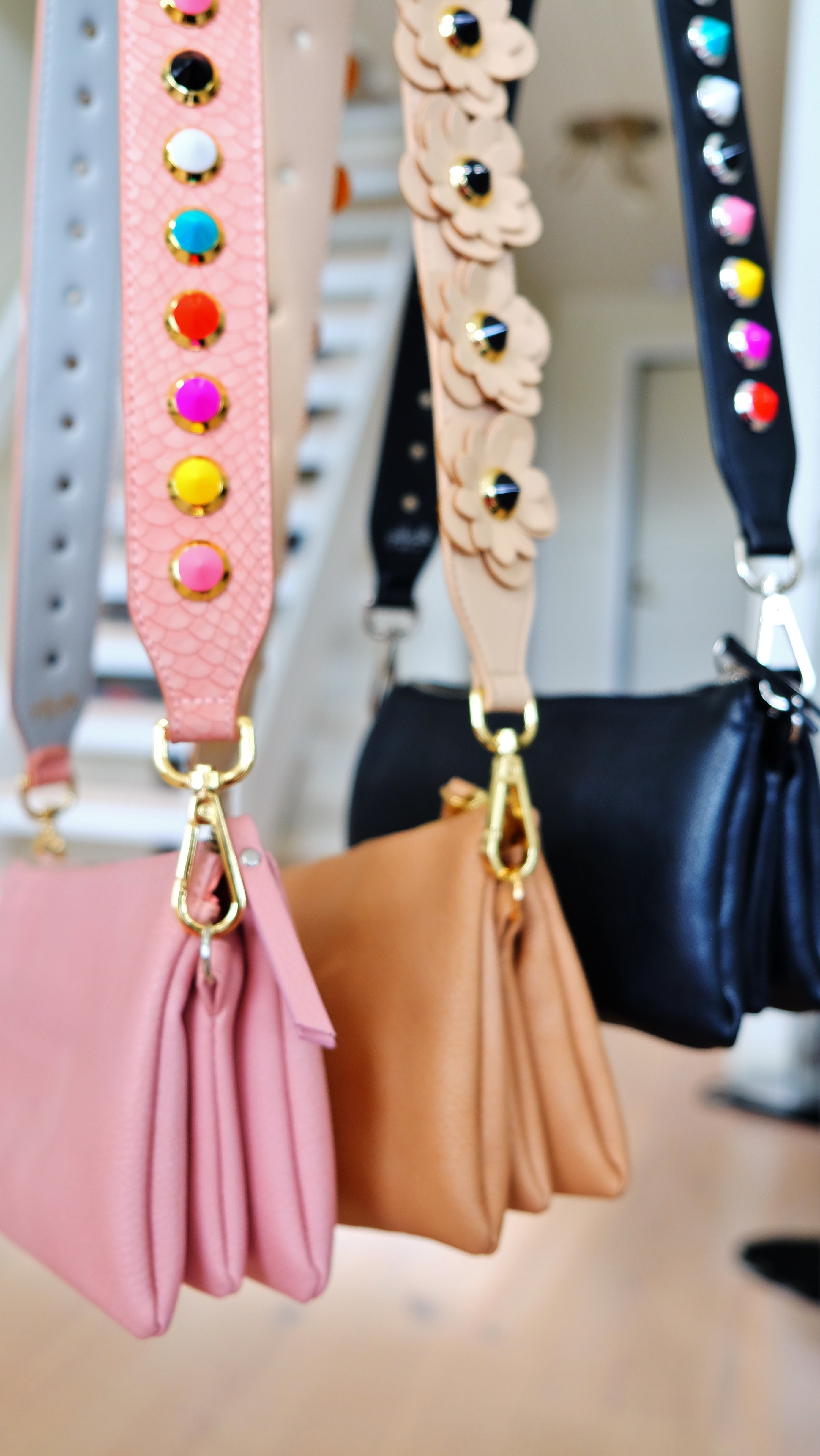 Pink colorful key ring