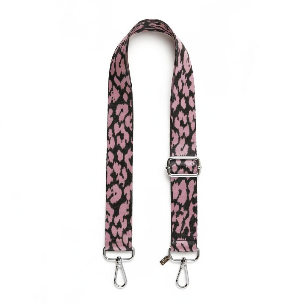 Light Pink Leopard Strap Silver