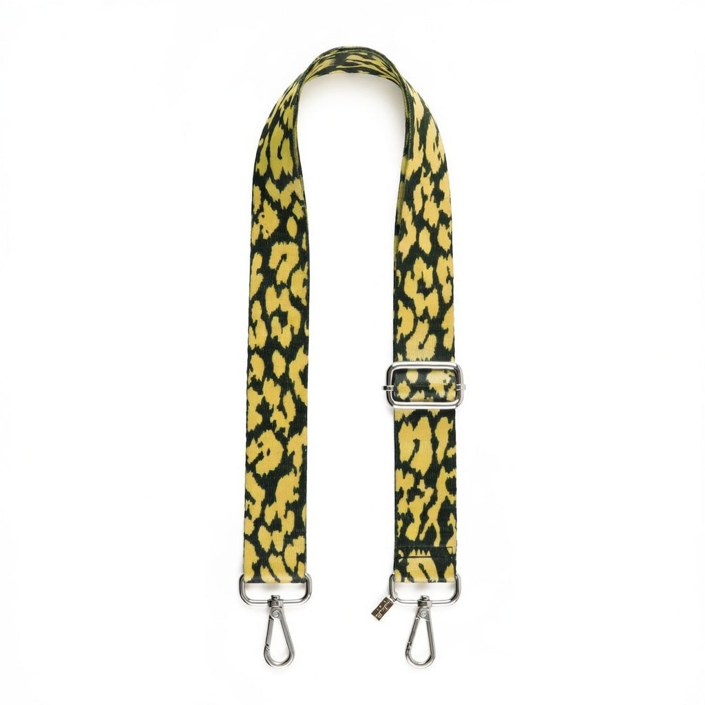 Yellow Leopard Strap Silver