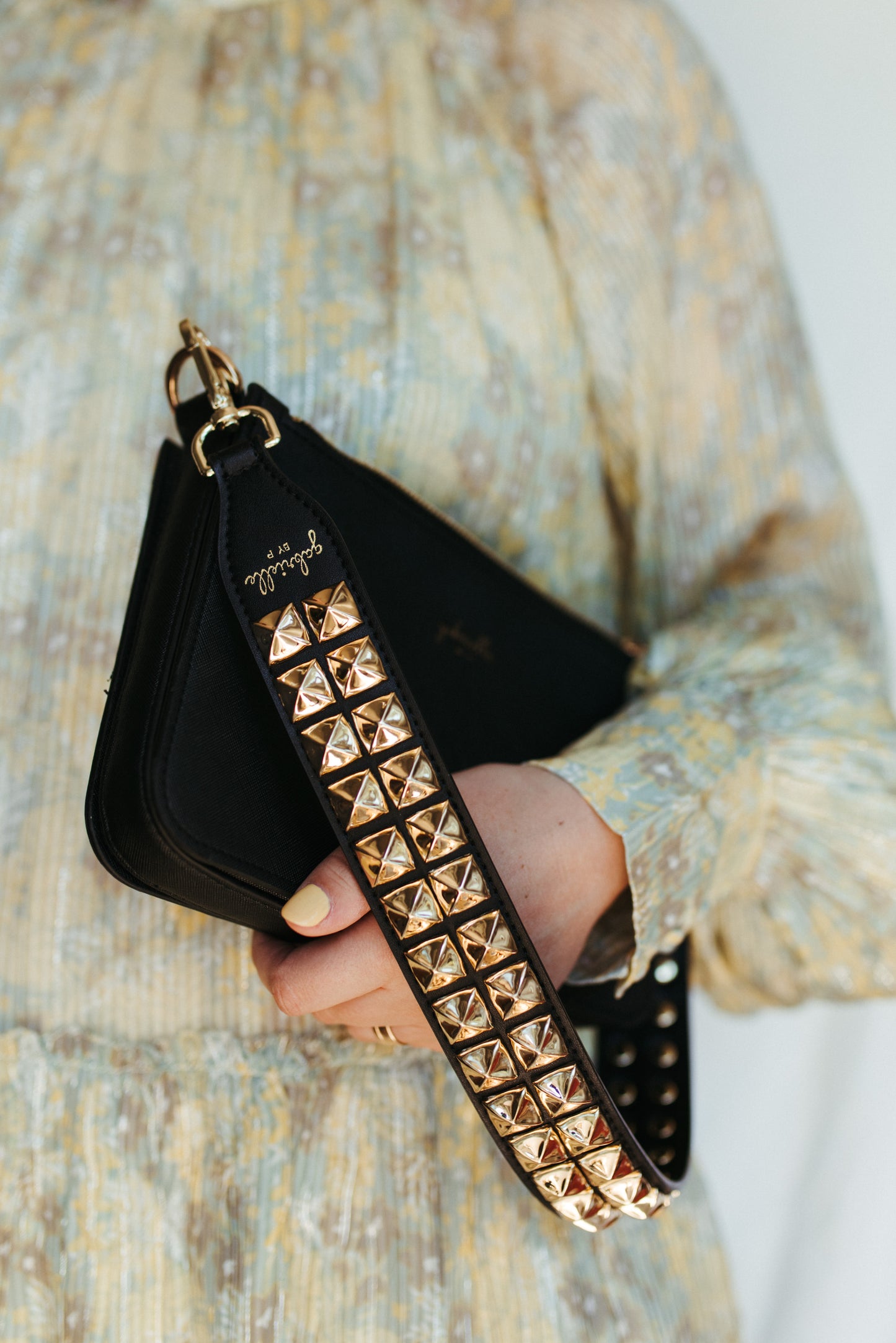 Pyramid Studded Shoulder Strap