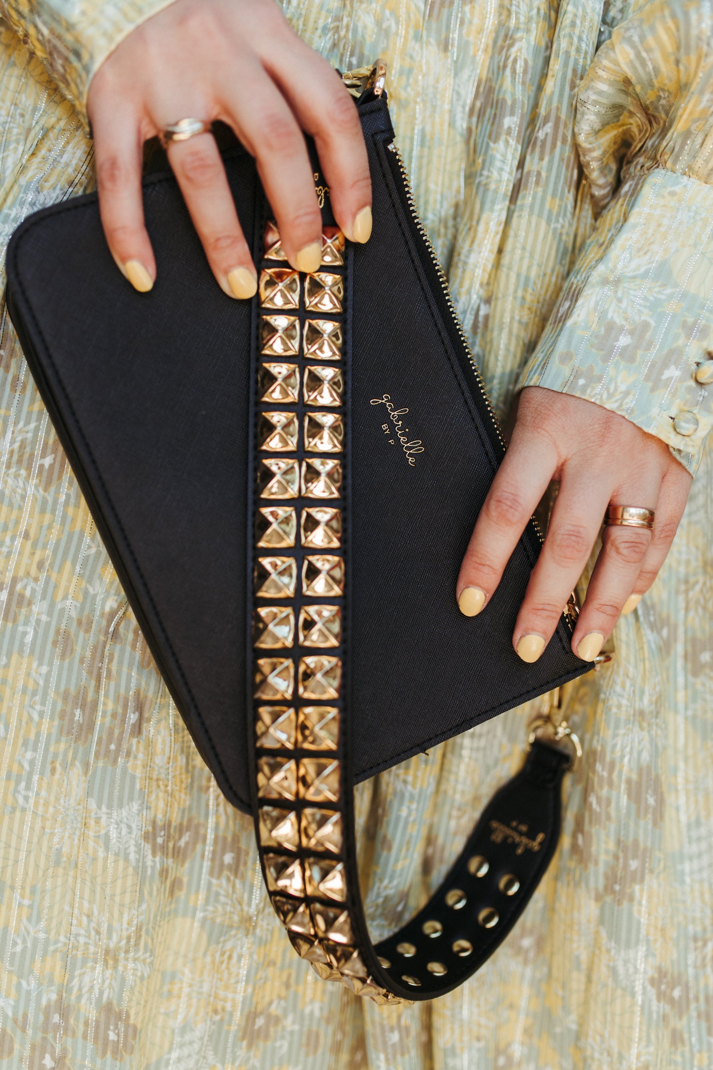 Pyramid Studded Shoulder Strap