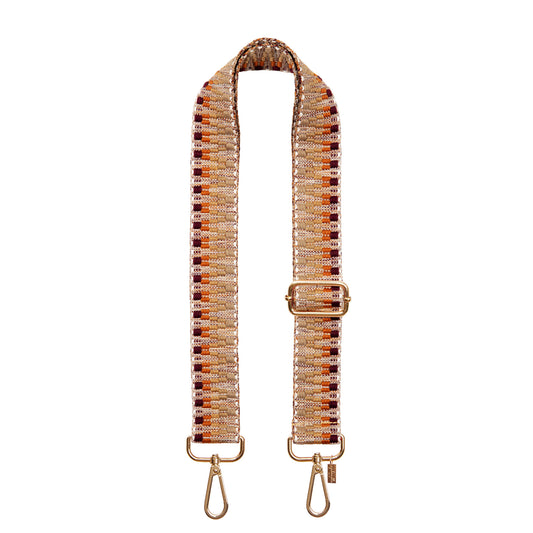 Brown Wavy Adjustable Bag Strap