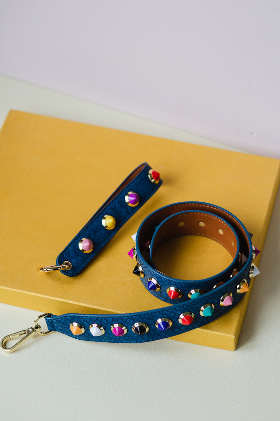 Blue Colorful Key Ring