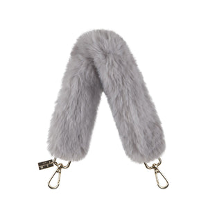 Top-Handle Faux Fur Bag Strap - Gabriellebyp