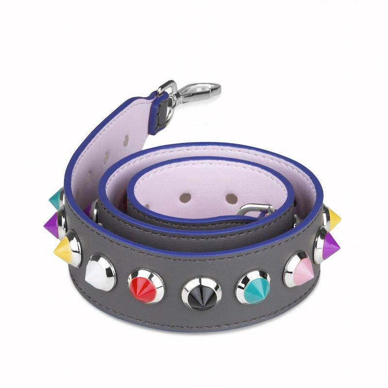 Grey Colorful Studded Silver Strap 