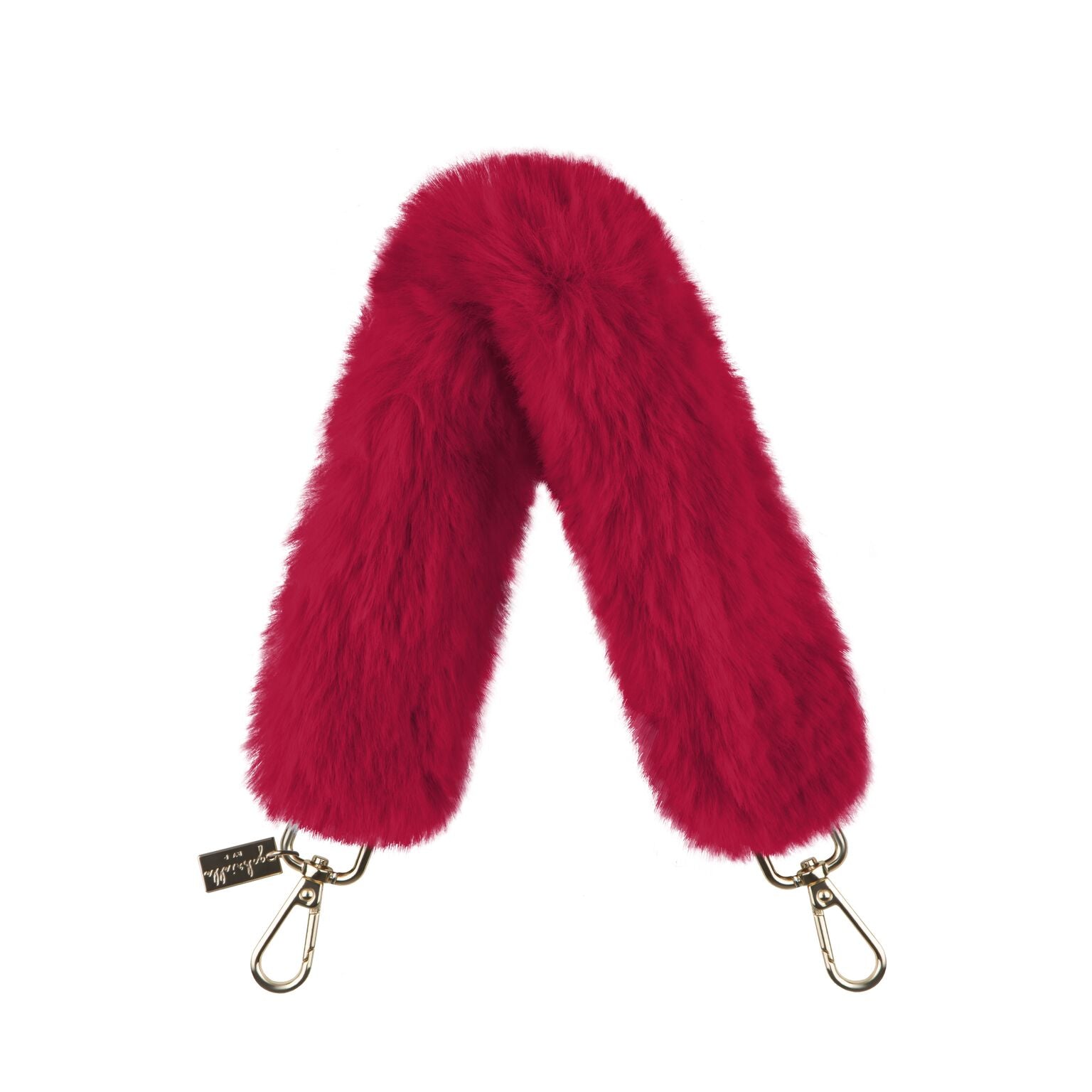 Top-Handle Faux Fur Bag Strap - Gabriellebyp