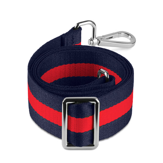 Red/Navy Gold Adjustable Bag Strap