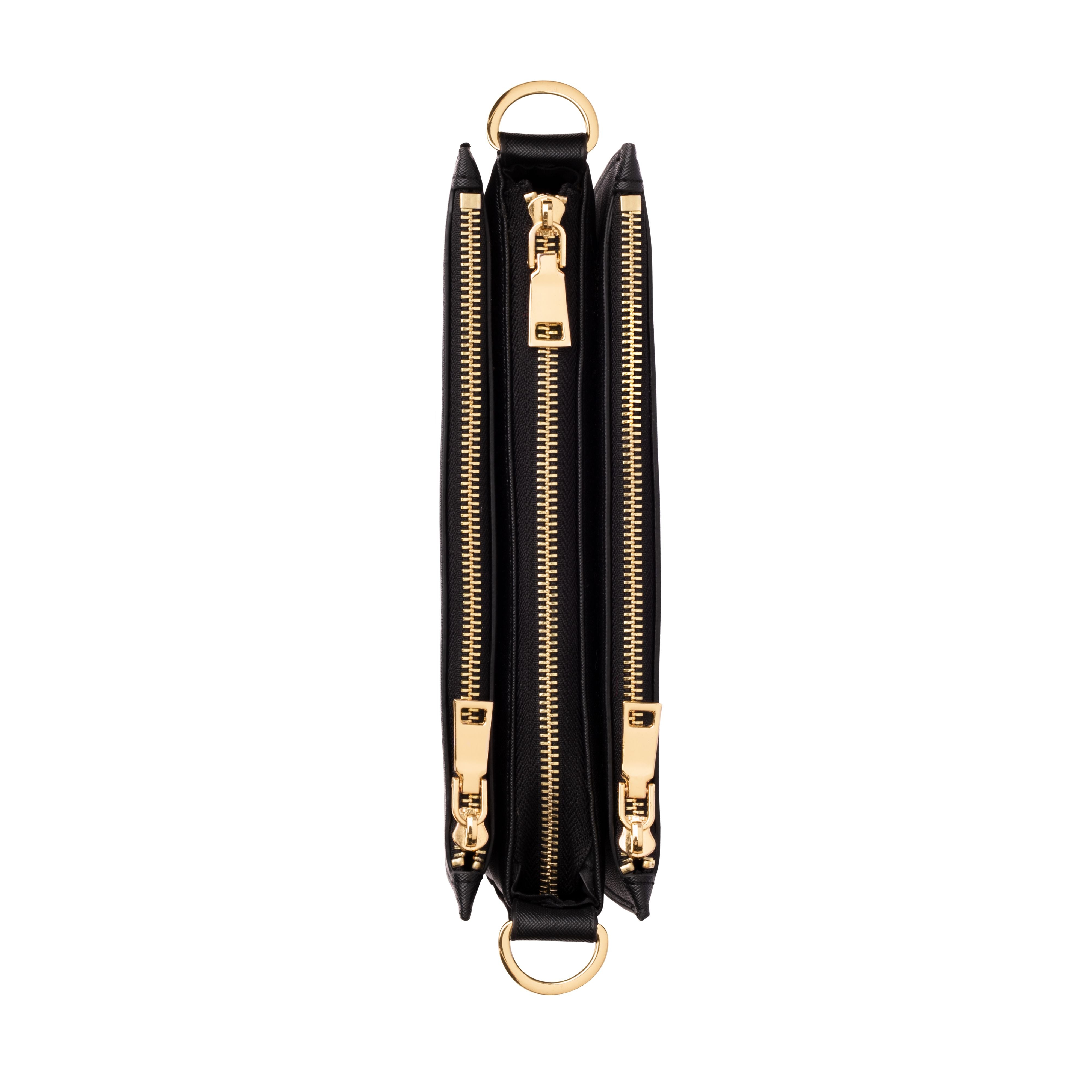 Classic Triple Zipped Vegan Bag
