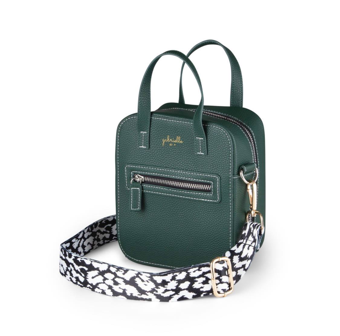 Aurora Green + Leopard Bag Strap (Adjustable)